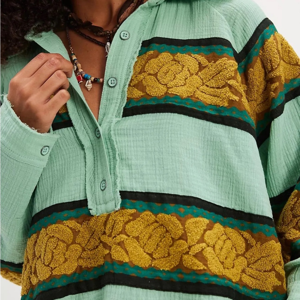 Free People Terry Rugby Pullover - Picture 5 of 6